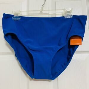 NWT Lands End vibrant blue ribbed bikini bottoms